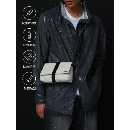 KIWEE未行原創迷你三角包單肩男女胸包斜後後背包腰包輕便騎行郵差包