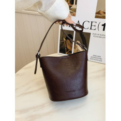 包包復古時尚通勤水桶包女新款休閒百搭單肩腋下包小衆洋氣斜後後背包