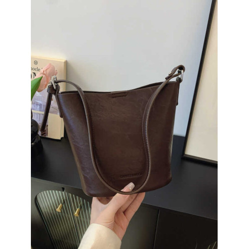 包包復古時尚通勤水桶包女新款休閒百搭單肩腋下包小衆洋氣斜後後背包