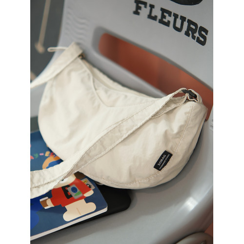 sobag日系休閒輕便單肩斜背帆布包女防水通勤純色百搭尼龍餃子包 sobag日系休閒輕便單肩斜背帆布包女防水通勤純色百搭尼龍餃子包