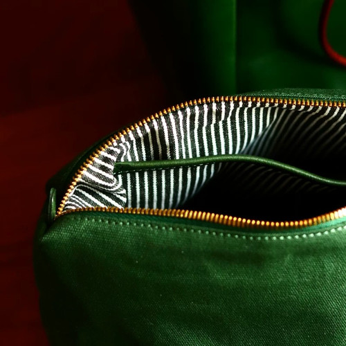 peshytwar | 牛皮托特包女士簡約大中號手提包植鞣牛皮水桶包墨綠