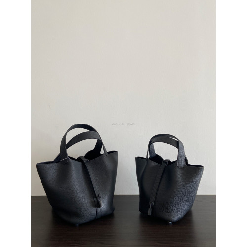 菜籃子 全黑so black 真皮頭層togo荔枝紋牛皮百搭手提水桶包包女 菜籃子 全黑so black 真皮頭層togo荔枝紋牛皮百搭手提水桶包包女