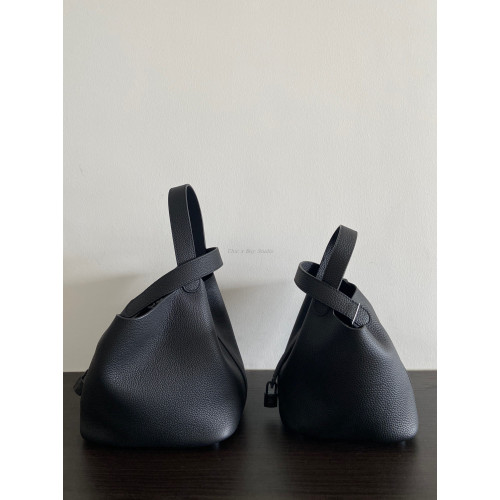 菜籃子 全黑so black 真皮頭層togo荔枝紋牛皮百搭手提水桶包包女 菜籃子 全黑so black 真皮頭層togo荔枝紋牛皮百搭手提水桶包包女