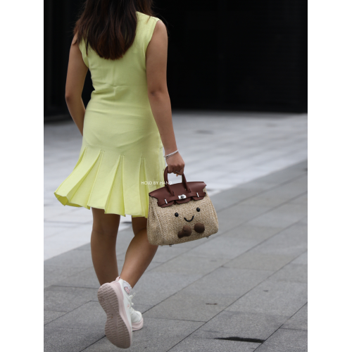 原創大容量2025新款鉑金包小精靈時尚單肩斜後後背包通勤可攜式手提包