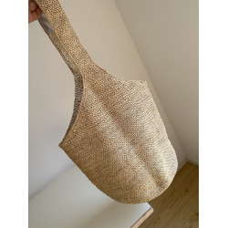 法式拉菲草草編包女夏時尚百搭大容量單肩腋下托特海邊度假沙灘女