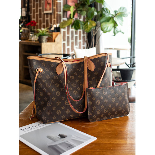 香港通勤大容量單肩托特包2026新款春夏子母女包質感時尚真皮大包