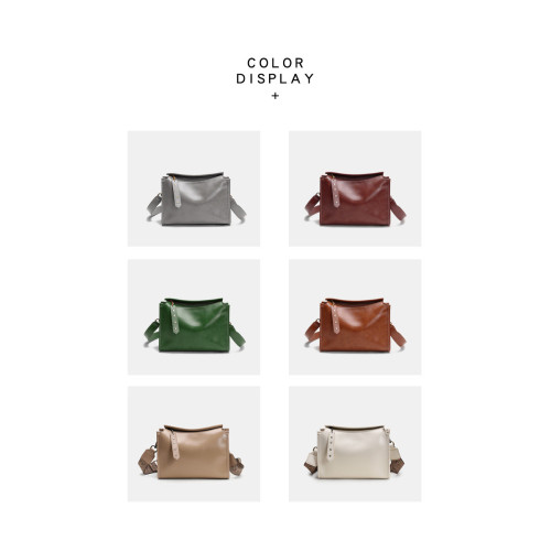 那馳植鞣頭層牛皮枕頭包2026新款冬天通勤包復古單肩包寬帶斜後後背包