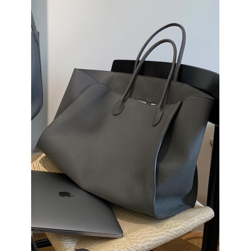 灰色真皮大容量托特包包女式2026新款輕奢小衆高級感手提通勤大包 灰色真皮大容量托特包包女式2026新款輕奢小衆高級感手提通勤大包