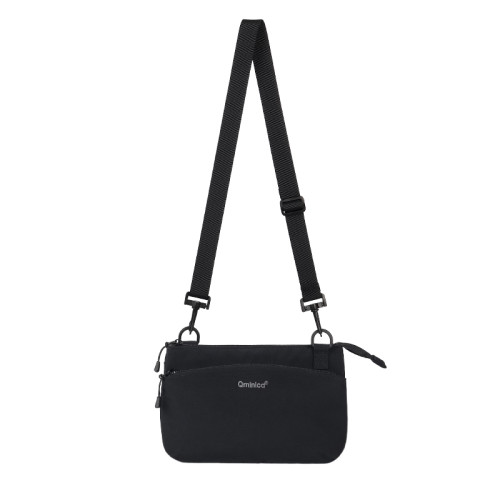 Qminica探索山系輕量化戶外出遊ykk多功能收納騎行單肩信封斜後後背包