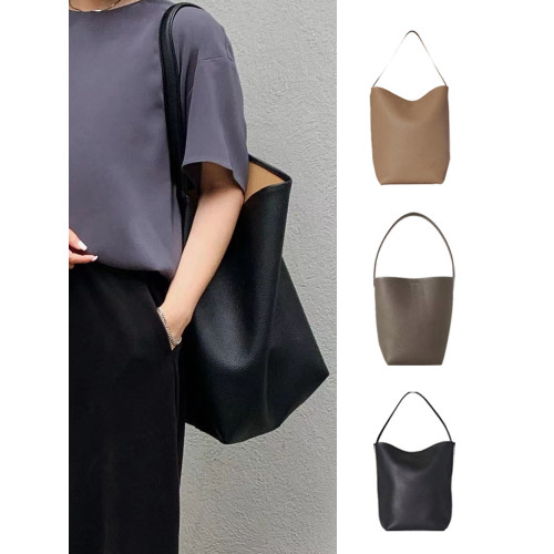 TR水桶包2025新款小衆設計內外頭層牛皮手提包單肩包大容量托特包