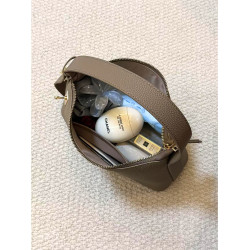 大象灰真皮hobo包包女2026新款輕奢小衆高級感通勤手提單肩腋下包