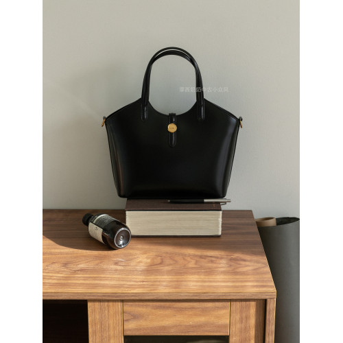 摩西奶奶復古菜籃子托特包通勤斜背牛皮極簡包2026年新款菜籃子包