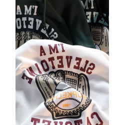 100%純棉美式復古vintage連帽衛衣男女寬鬆加絨情侶裝ins小衆外套