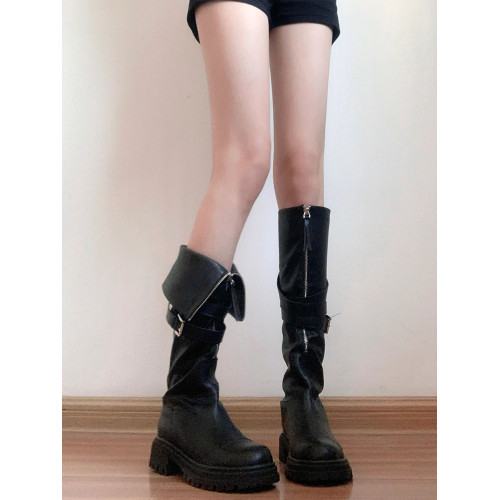 長筒靴女2025夏季薄款兩穿顯瘦中筒靴不過膝長靴厚底高筒騎士靴子 長筒靴女2025夏季薄款兩穿顯瘦中筒靴不過膝長靴厚底高筒騎士靴子