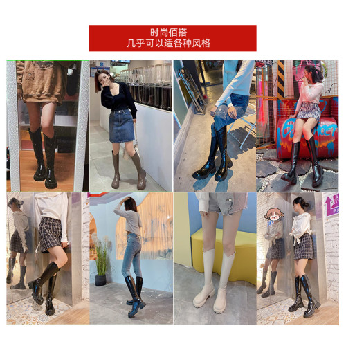 大筒圍騎士靴女不過膝胖mm粗腿V口長筒靴女小個子顯瘦2026冬新款