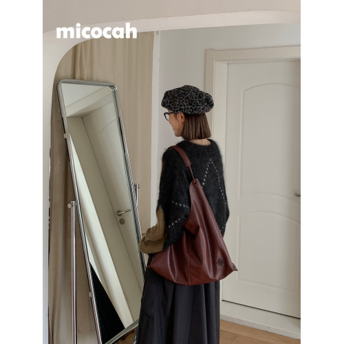 Micocah「chill女孩」原創單肩女包小衆包包大容量通勤托特包hobo