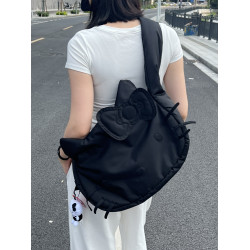 7個7 Matter泰國潮牌kitty聯名托特尼龍布大容量手提包斜後後背包包女