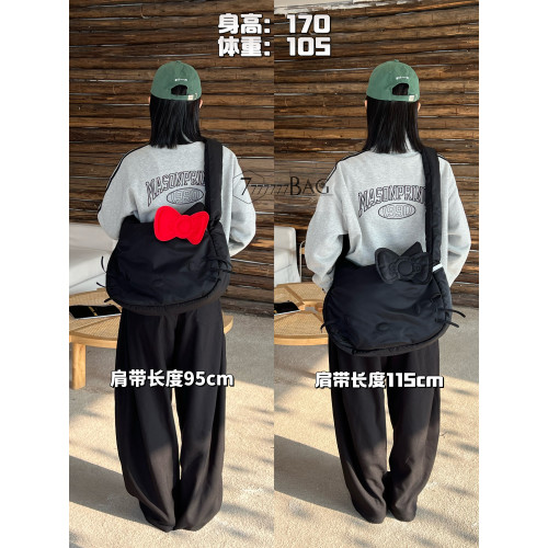 7個7 Matter泰國潮牌kitty聯名托特尼龍布大容量手提包斜後後背包包女