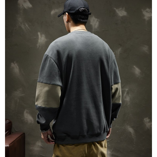 美式復古衛衣男士秋季設計感長袖t恤寬鬆大碼高街ins潮牌痞帥外套