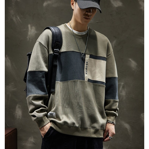 美式復古衛衣男士秋季設計感長袖t恤寬鬆大碼高街ins潮牌痞帥外套