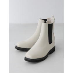 原109清69！獨+純y 超輕量 挺括有型 日系nano方頭切爾西菸筒短靴