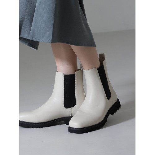 原109清69!獨+純y 超輕量 挺括有型 日系nano方頭切爾西菸筒短靴 原109清69!獨+純y 超輕量 挺括有型 日系nano方頭切爾西菸筒短靴