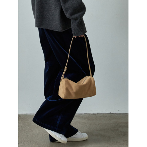 韓國設計師品牌 FACADE PATTERN 25新款復古簡約手提單肩麂皮女包