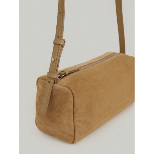 韓國設計師品牌 FACADE PATTERN 25新款復古簡約手提單肩麂皮女包