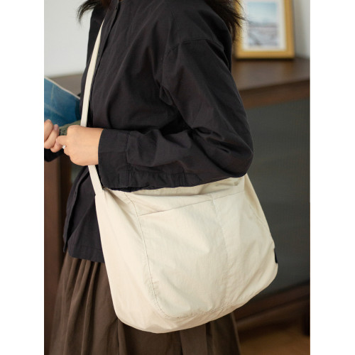 sobag2026日系休閒防水尼龍斜背單肩布包女設計感輕便通勤餃子包