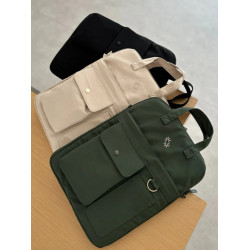 2025新款多功能筆記型電腦包防摔手提多隔層百搭通勤單肩斜後後背包