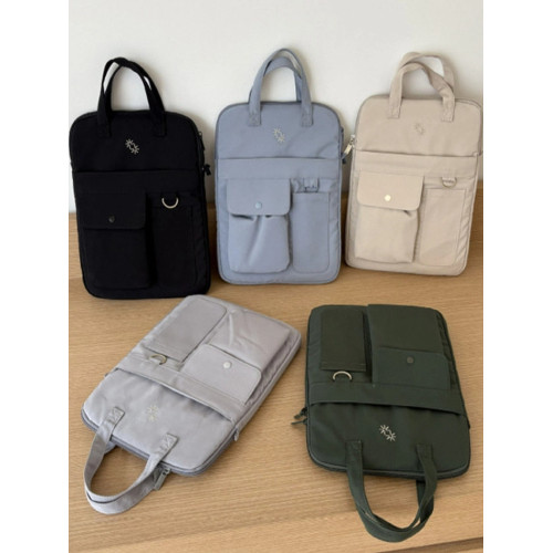 2025新款多功能筆記型電腦包防摔手提多隔層百搭通勤單肩斜後後背包