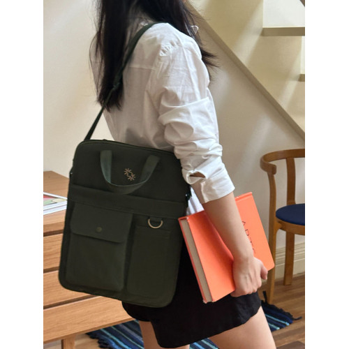 2025新款多功能筆記型電腦包防摔手提多隔層百搭通勤單肩斜後後背包