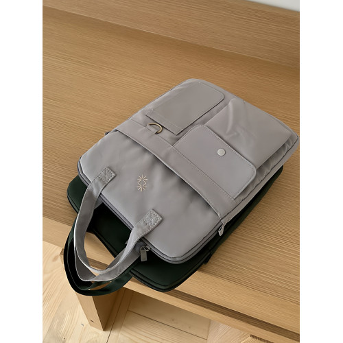 2025新款多功能筆記型電腦包防摔手提多隔層百搭通勤單肩斜後後背包