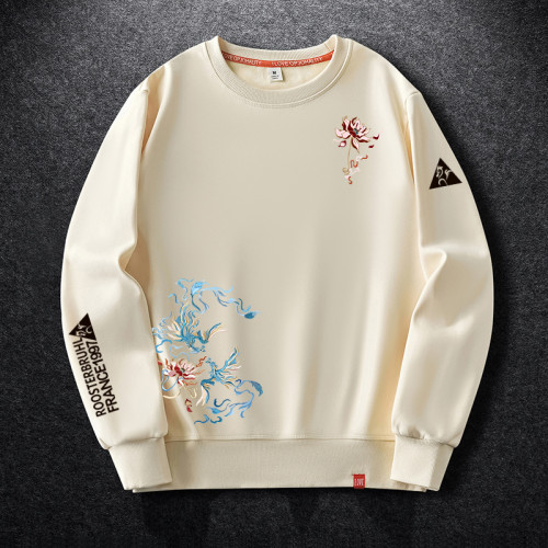 法萊爾公雞風秋季衛衣男2025新款國潮寬鬆大碼男士外套衣服潮