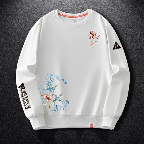 法萊爾公雞風秋季衛衣男2025新款國潮寬鬆大碼男士外套衣服潮