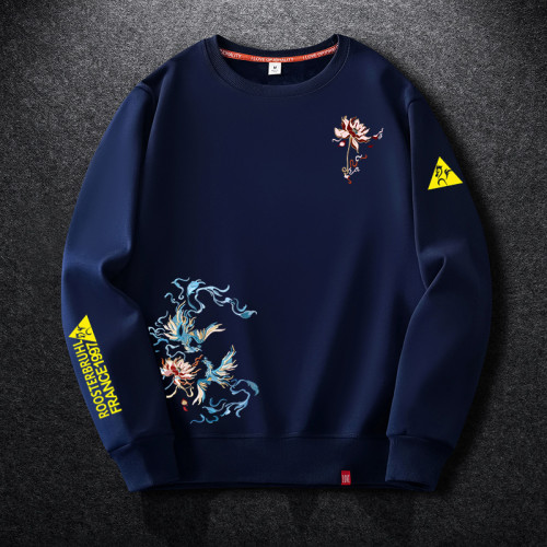 法萊爾公雞風秋季衛衣男2025新款國潮寬鬆大碼男士外套衣服潮