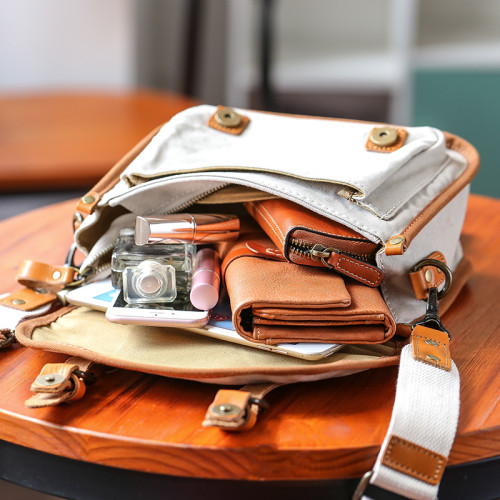 小生有米帆布包女夏季文藝森系百搭女包斜背單肩包時尚潮流手提包