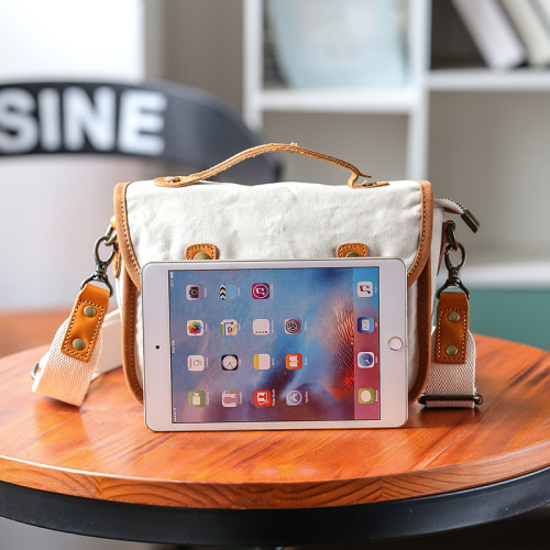 小生有米帆布包女夏季文藝森系百搭女包斜背單肩包時尚潮流手提包