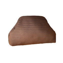 新款沙灘包針織包時尚雲朵手拿包大容量日常百搭撞色鏤空包