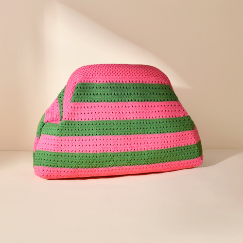 新款沙灘包針織包時尚雲朵手拿包大容量日常百搭撞色鏤空包 新款沙灘包針織包時尚雲朵手拿包大容量日常百搭撞色鏤空包