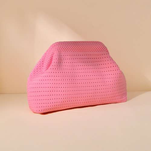 新款沙灘包針織包時尚雲朵手拿包大容量日常百搭撞色鏤空包 新款沙灘包針織包時尚雲朵手拿包大容量日常百搭撞色鏤空包