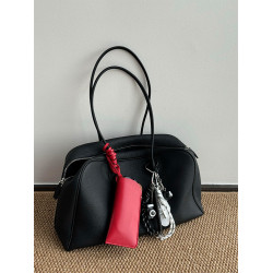 真皮大容量托特包包女式2026新款高級感通勤單肩波士頓包保齡球包