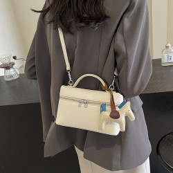小巧精緻包包女2025新款韓系高級感單肩斜後後背包迷你百搭手拎水桶包
