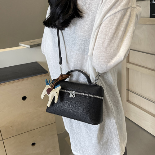小巧精緻包包女2025新款韓系高級感單肩斜後後背包迷你百搭手拎水桶包