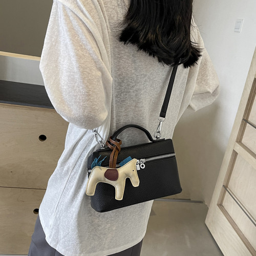 小巧精緻包包女2025新款韓系高級感單肩斜後後背包迷你百搭手拎水桶包