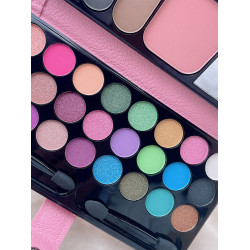 33色眼影大地口紅眉粉餅全套舞台彩妝錢包式日常學生眼影盤多色系