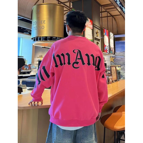 痞帥美式字母刺綉休閒圓領衛衣男士春秋新款時尚百搭寬鬆加厚上衣