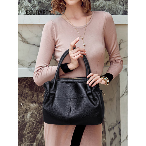 女式手提包2026新款時尚真皮單肩斜後後背包女大包包大容量大氣軟皮包