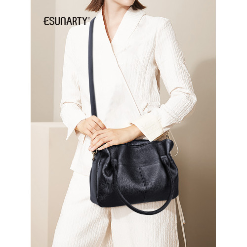 女式手提包2026新款時尚真皮單肩斜後後背包女大包包大容量大氣軟皮包