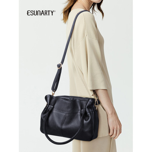 女式手提包2026新款時尚真皮單肩斜後後背包女大包包大容量大氣軟皮包